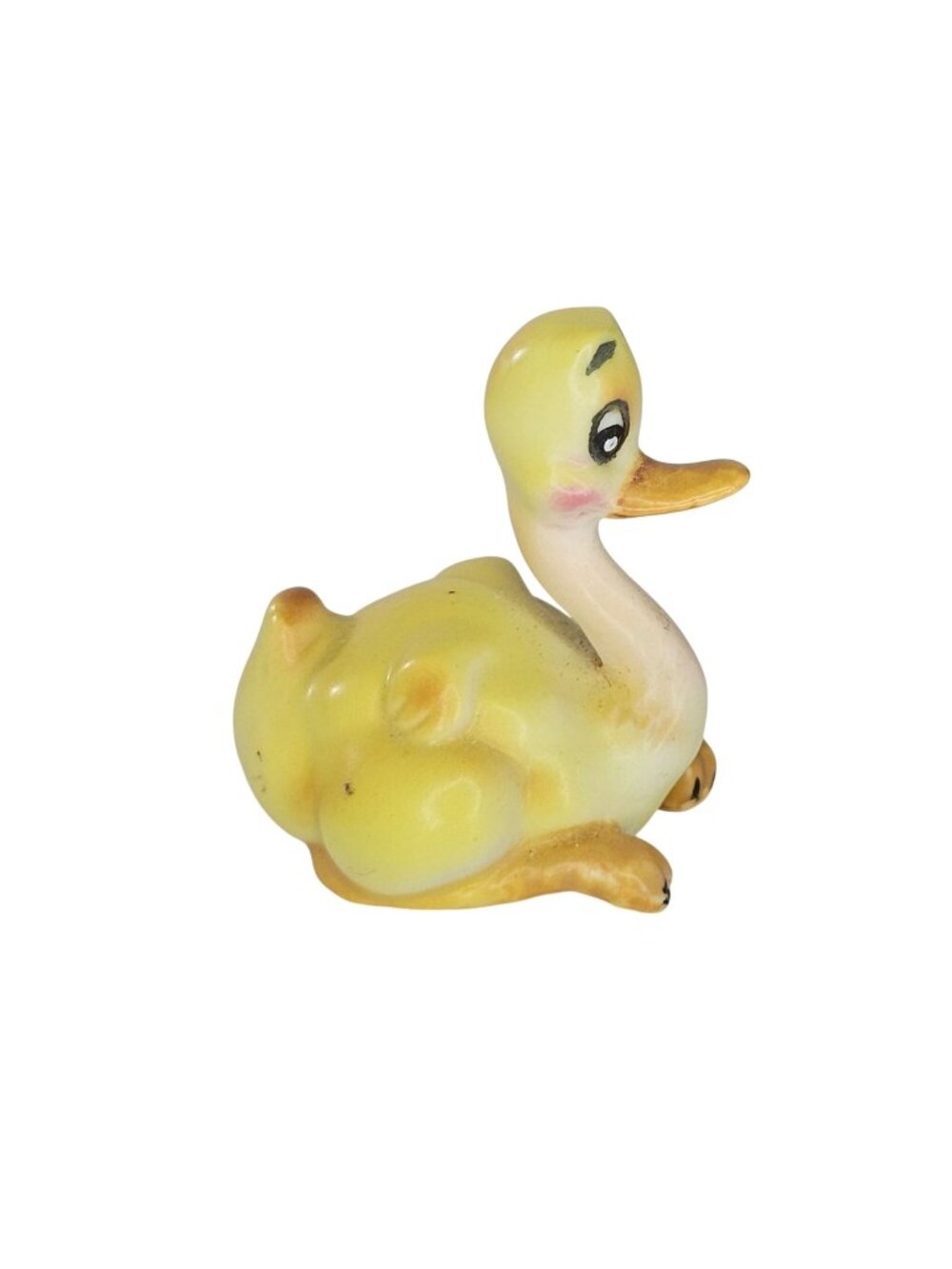 Josef Originals Ostrich Baby Chick Figurine Anthropomorphic Bird Yellow Ceramic
